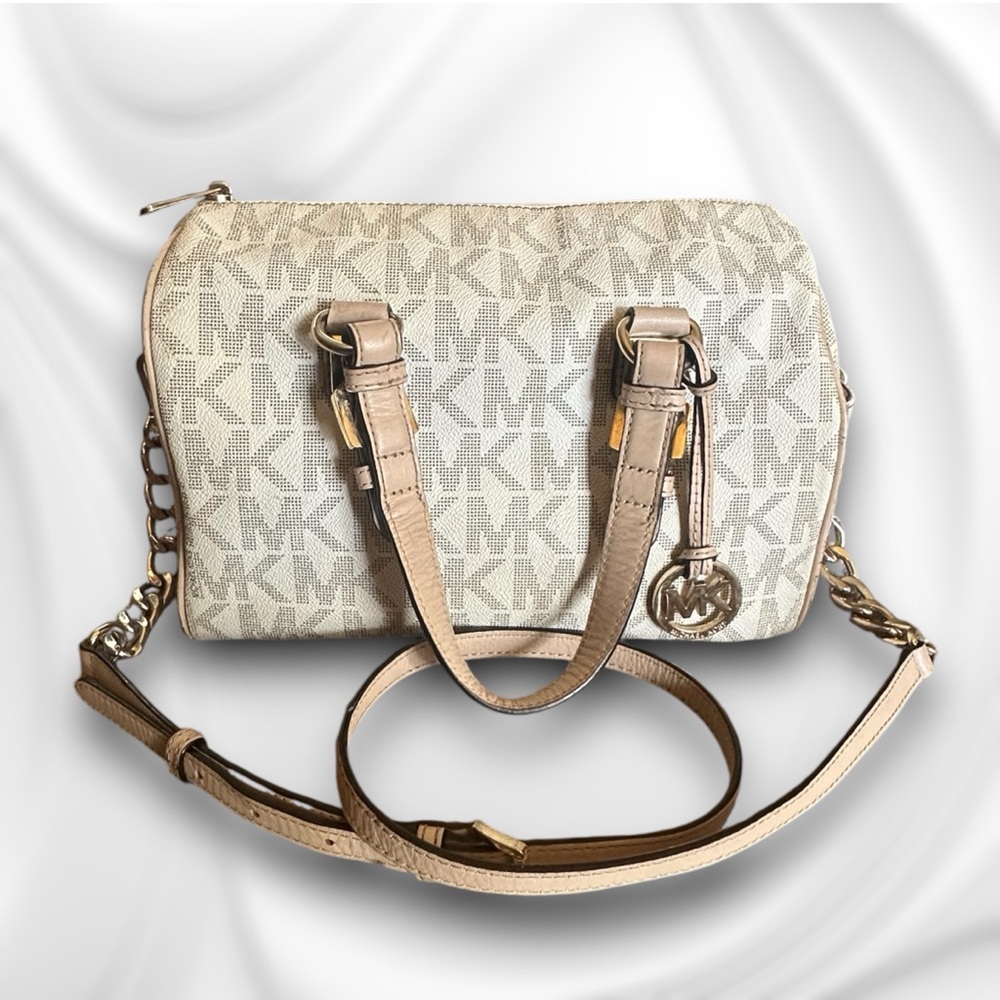 Michael Kors Signature Grayson Satchel Logo Bag